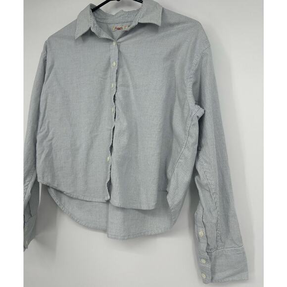 Faherty Stretch Oxford Crop Shirt - Picture 3 of 7